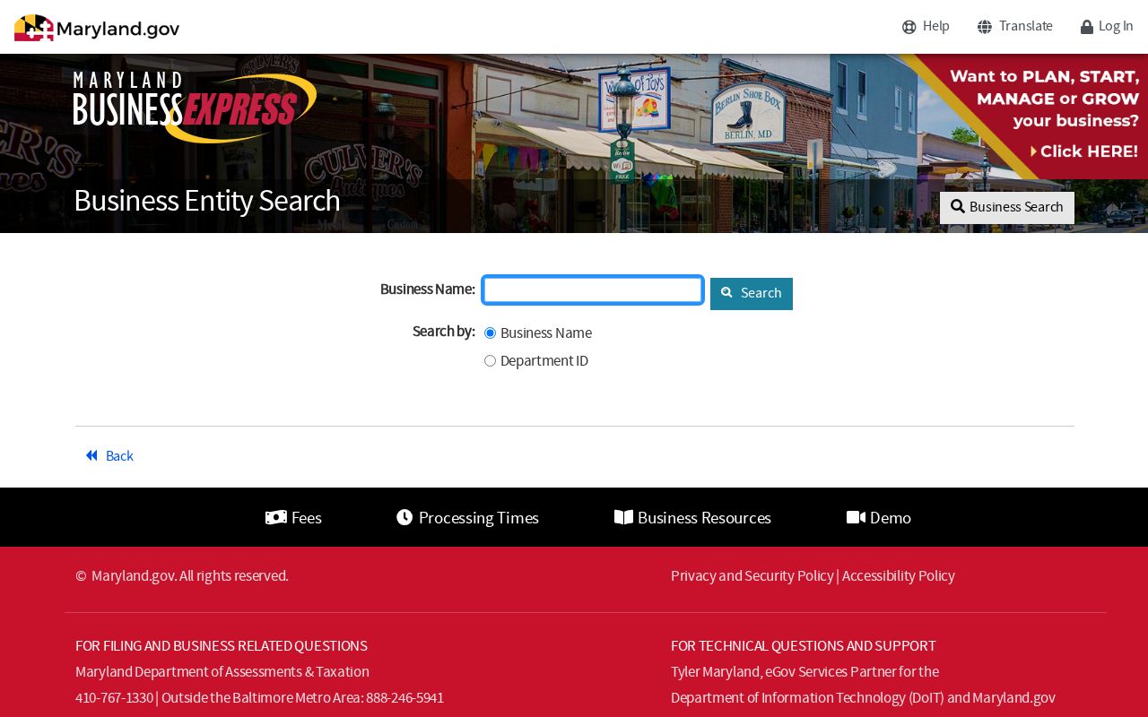 Crofton people search using Maryland business records