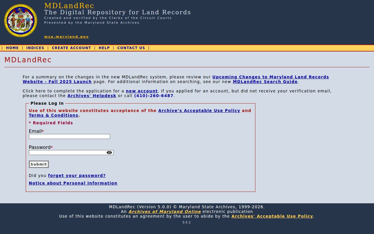 Crofton people search through the MdLandRec deed portal